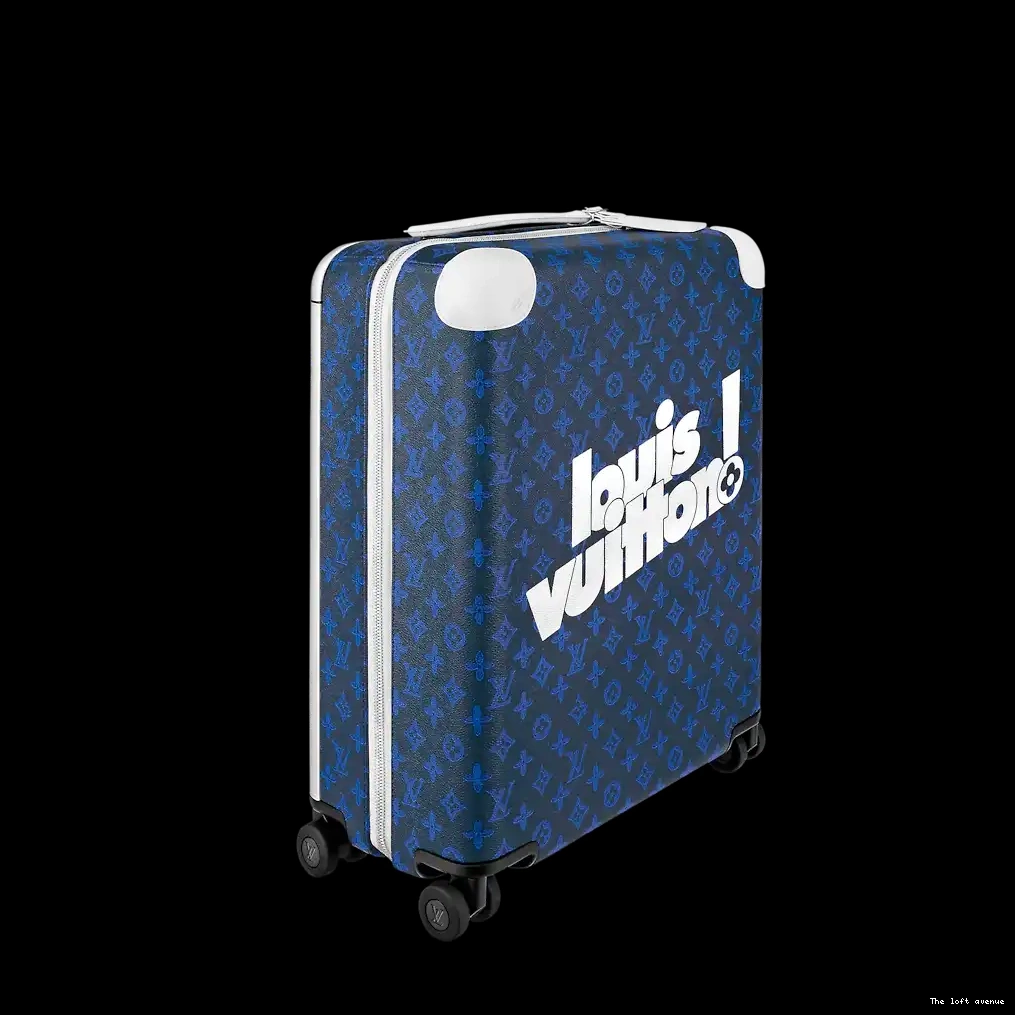 CUSTOM MONOGRAM SUITCASE 55 37L BLUE HORIZON 0526